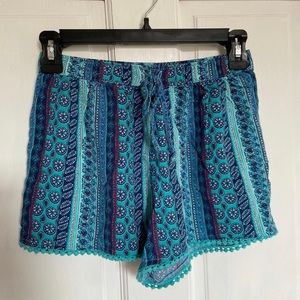 Blue Hollister shorts.